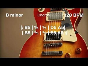 Classic Rock Backing Track in Bm | 120 BPM
