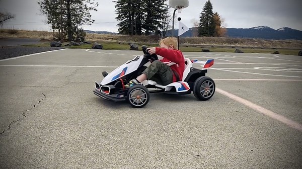 Watch Watch in ACTION! FULL review of Kids BMW Electric Go Kart! on Amazon Live