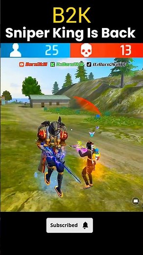 [B2K] Sniper King is Back | B2K Gameplay #b2k #shorts #born2kill