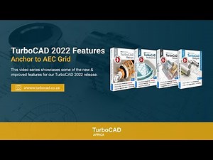 TurboCAD 2022 New Features: Anchor to AEC Grid