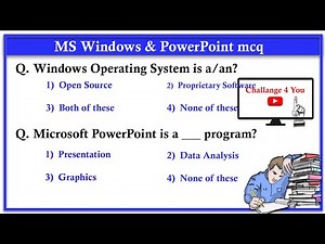 Top 100 Microsoft Windows MCQ questions and answer - Microsoft office #msoffice
