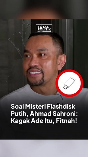 Klarifikasi Ahmad Sahroni tentang Misteri Flashdisk Putih