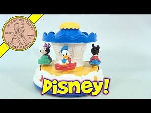 Disney Merry Go Round Dreamtime Carousel, Baby Mickey Mouse, Minnie Mouse, Goofy, Donald Duck