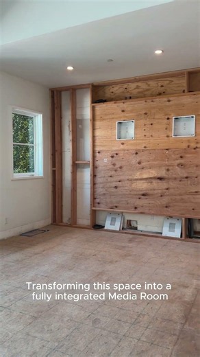 Transforming this space into a fully integrated Media Room.