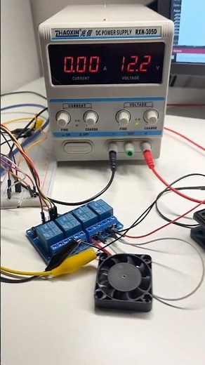 Przekaźniki + wentylatory + Arduino + NTC #arduino #elektronika #arduinoproject #pexed #coding