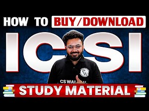 How to buy or download ICSI Study Material? Know here 👉