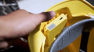 Smart helmets with built-in chips are helping boost productivity, efficiency and effectiveness for construction sites in various parts of China. | China Xinhua News