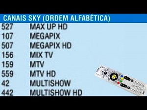 📺Canais da Sky em ordem alfabética 📺