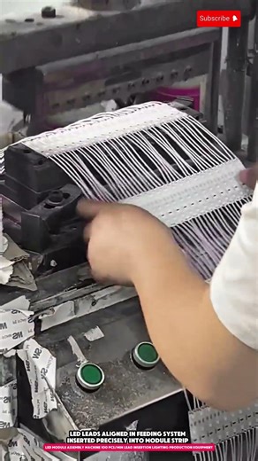 LED Module Assembly Machine 100 pcs/min Lead Insertion Lighting Production Equipment