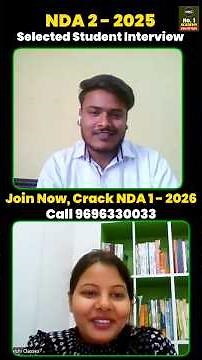 NDA 2 2025 Selected Student Interview😍 Best NDA 2/2025 Results By MKC | Best NDA Coaching - MKC