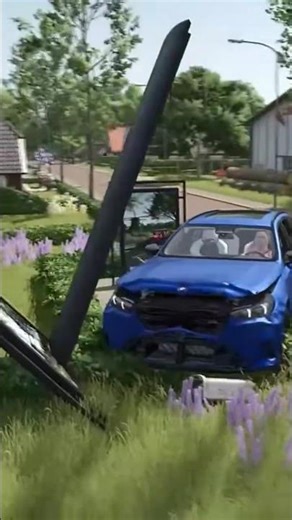 Bmw M5 G99 Crash Instant, Bus Stop Destroyed
