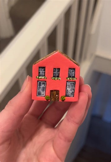 Creating a Mini Pink House from Clay: DIY Tutorial