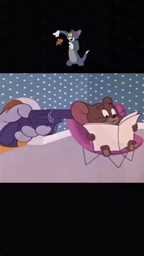 Tom put gun on jerry#cartoon #tomandjerry #laughs #jerry #cartoon | Tom And Jerry