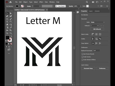 Graphic Design Letter M Logo Design