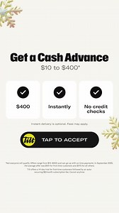 Get cash faster than your next paycheck. Try a Tilt Cash Advance and get $10–$400 deposited today. | Tilt HQ