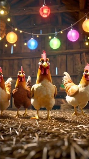 Feather Fiesta Frenzy! 🐔💃 Funny Farm Dance Party | Funny Farm #shorts