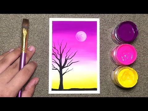 Easy and Simple Poster Color Painting for Beginners! | Step-by-step Tutorial