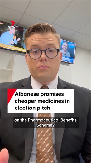 41K views · 55 reactions | If your medicine is listed on the Pharmaceutical Benefits Scheme (PBS) your cost per script will be capped at $25 from 2026, under a major pre-election policy to be announced by the prime minister. #medicine #PBS #AnthonyAlbanese #Albanese #election #auspol #7NEWS | 7NEWS Sydney | Facebook