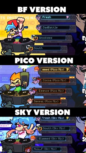 BF VS PICO VS SKY P RANK ANIMATION (FNF Sky Update)