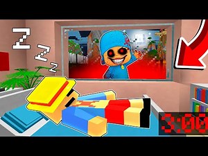 POCOYO.EXE APARECE A LAS 3AM MIENTRAS DUERMO EN MINECRAFT 😱
