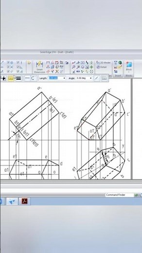 Projection of Solids: Pentagonal Prism #projectionofsolids #engineeringdrawing #caed #vtu