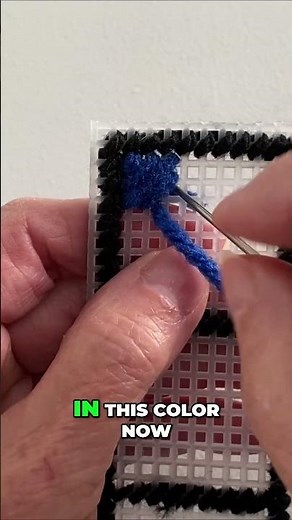 Nine Patch Bookmark Plastic Canvas