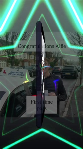 Congratulations Alfie! Passed his driving test first time with just 2 driving faults today, Saturday 15th November, at West Wickham Test Centre. Not the best weather and a very early start — picked up at 5:30am, test at 7:13, and by 7:45 he had that PASS! Brilliant effort, well done Alfie! 🚗💨