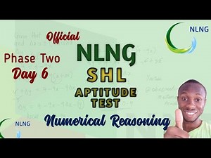 PHASE 2 || DAY 6 || NLNG - SHL NUMERICAL (INTERACTIVE) QUESTIONS