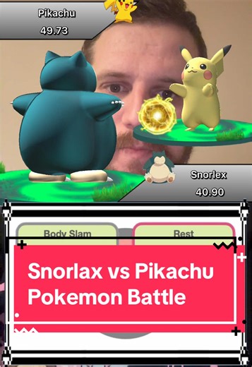 Snorlax vs Pikachu: Epic Pokémon Battle Showdown