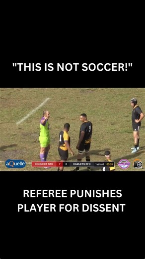 "THIS IS NOT SOCCER!" | Rugby Referee Punishes Disrespectful Player In Tense Exchange