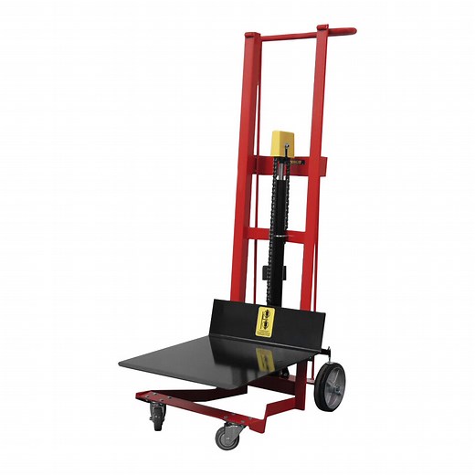 Wesco Industrial Products 750 lb. 4-Wheel Hydraulic Pedalift with 22" x 22" Platform and 54" Lift Height 260009