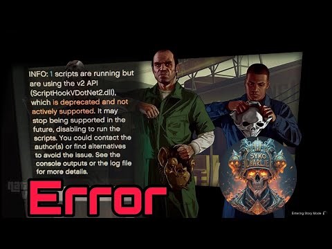 1 Scripts are using the v2 API Error Solution How to Install Scripthook V dot net Nightly in GTA V