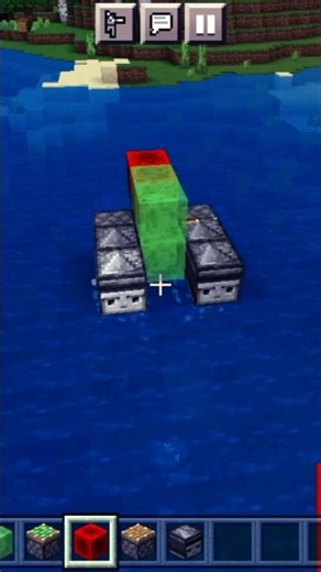 Minecraft Water Car Build 🌊🚗 | Real Working Redstone Vehicle | #minecraft #shorts #viral