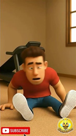 Leo vs the evil treadmill 😂🏃 ♂️💥 ultimate gym chaos