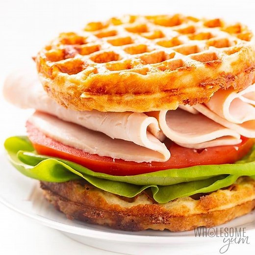 This Basic Chaffle recipe is so easy to make. Perfect for making a chaffle sandwich. I like using turkey, mayo, lettuce, and tomato, but they are also delicious to have as a breakfast sandwich with oven baked bacon, egg and cheese. Printable Recipe: https://www.wholesomeyum.com/keto-chaffles-recipe/ Get the mini waffle maker: https://amzn.to/31aO2su (aff) | Wholesome Yum - Easy Healthy Recipes