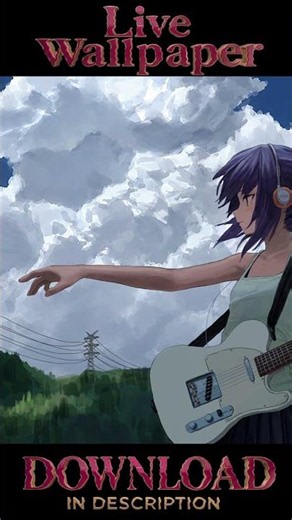Stunning Summer Sky Melody Live Wallpaper 4K! ☀️☁️ #shorts #animescenery #pcsetup