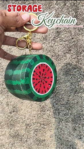 ​Cute & Useful! DIY Watermelon Keychain Craft 🍉 #DIY