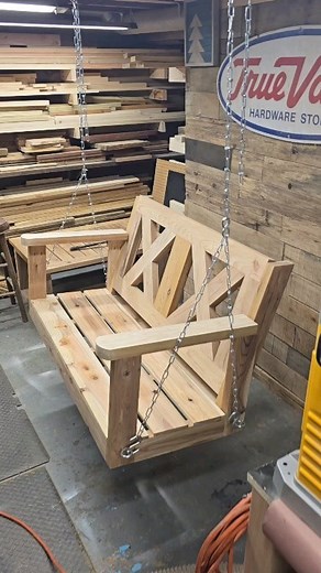 The Back 40 Craftsman on Instagram: "Diy porch swing #woodworking #woodworkingproject #outdoorfurniture #diy #diyprojects #diyprojects #woodworkingideas #woodworkforall #woodworkingmom #woodworkingprojects #furniture #furnituremaker #diywoodwork #porchswing"