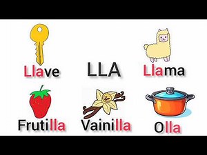 Las Sílabas Lla, Lle, Lli, Llo, Llu Con “LL" - Para Niños Syllables #18 Consonat #15 dígrafo #1