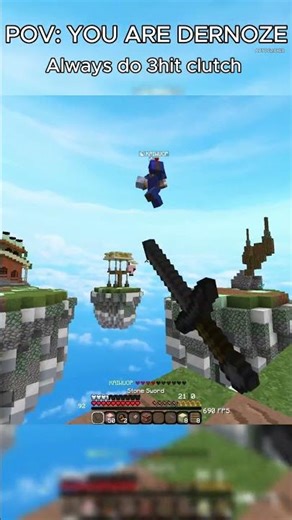 POV:YOU ARE DERNOZE (THE AUTOCLICKER)#minecraft #shorts ‪@derNOZE‬ #hypixel #bedwars