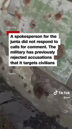 An attack by Myanmar's ruling junta on protesters at a Buddhist festival has killed at least 20. The junta used a motorised paraglider to drop explosives on the gathering on Wednesday. A spokesperson for the junta did not respond to calls seeking comment, according to Reuters. #cnn #myanmar