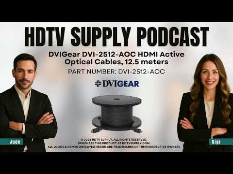 DVIGear DVI-2512-AOC HDMI Active Optical Cables, 12.5 meters