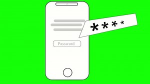 Download Password Enter Popup Animation on Green Screen Login Access Window for free