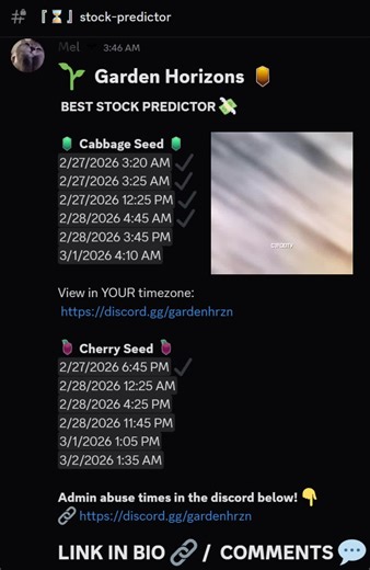 Garden Horizons Stock Notifier Predictions