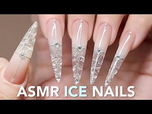 🧊 Crystal Ice Nails ASMR 🎧 | Step-by-Step Immersive Nail Art Tutorial 💆‍♀️ Relaxing & Satisfying