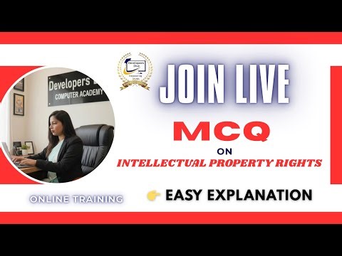 🔴 LIVE |Intellectual Property Rights (IPR) Complete Lecture | Patent, Copyright, Trademark | MCQ