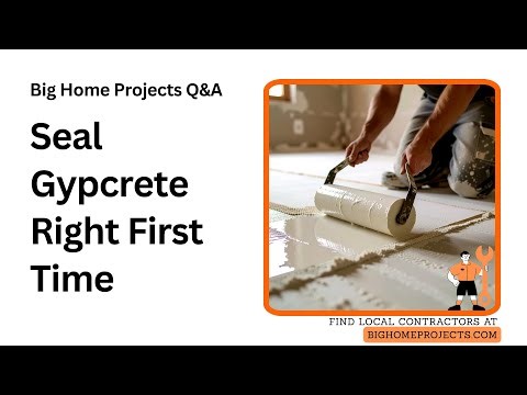 Gypcrete Waterproof Membrane Roll Application Guide