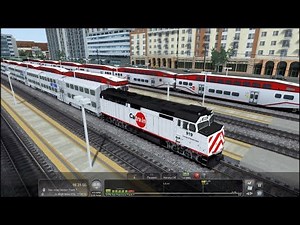 Train Simulator 2017 HD: Operating Caltrain EMD F40PH-2CAT 919 on Baby Bullet Train 366 (12/15/16)