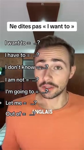 100K views · 2.3K reactions | Voici quelques exemples de comment parler anglais de manière « naturelle » #anglais | Julien Apprends l’anglais | Facebook