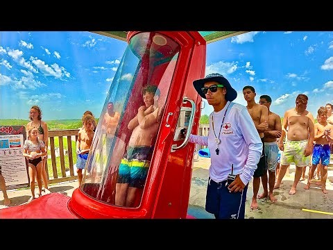 The Whoop Trapdoor Water Slide at Soaky Mountain Water Park, USA